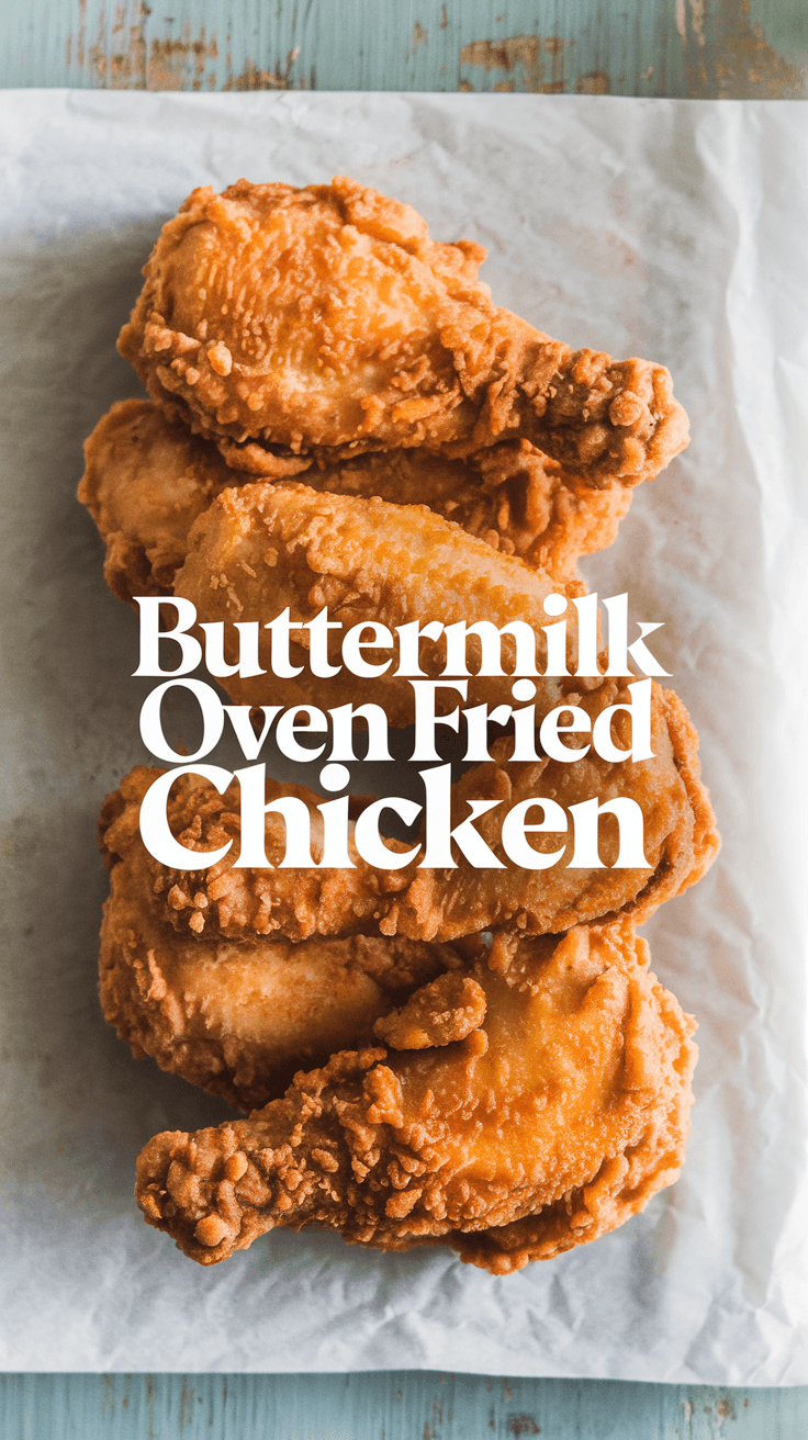 Buttermilk oven fried chicken