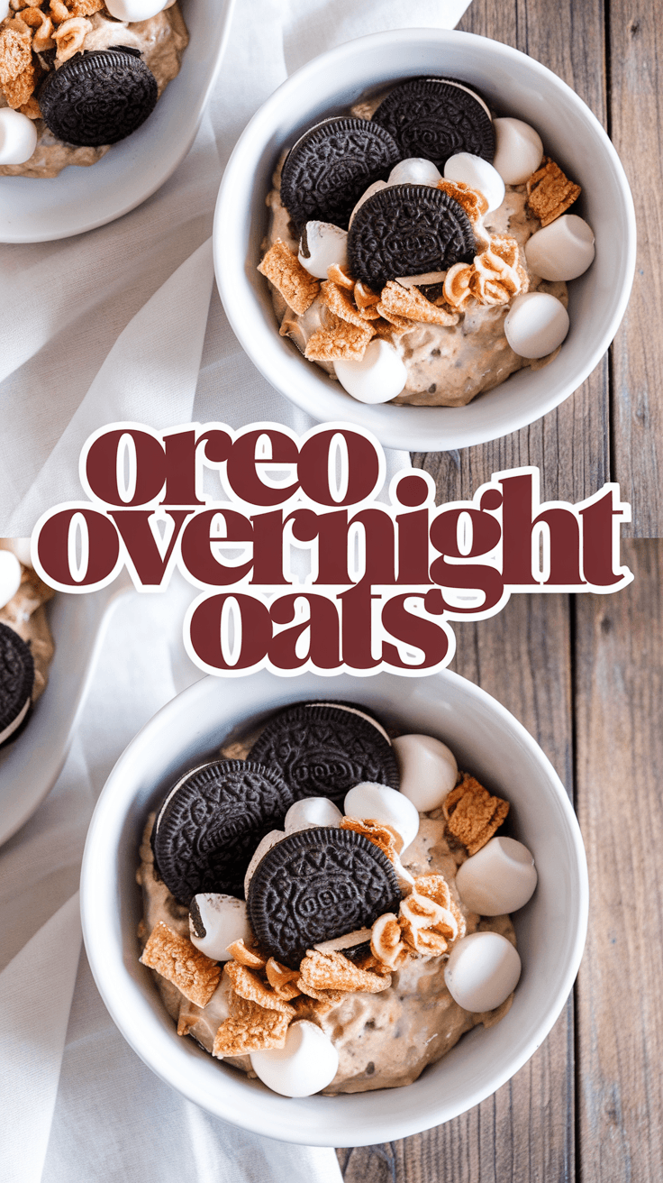 Oreo Overnight Oats