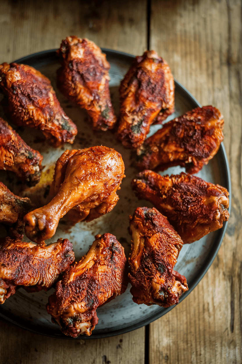 Crispy Dry Rub Chicken Wings