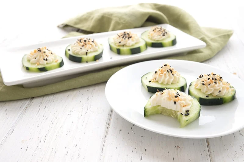 Everything Bagel Cucumber Bites