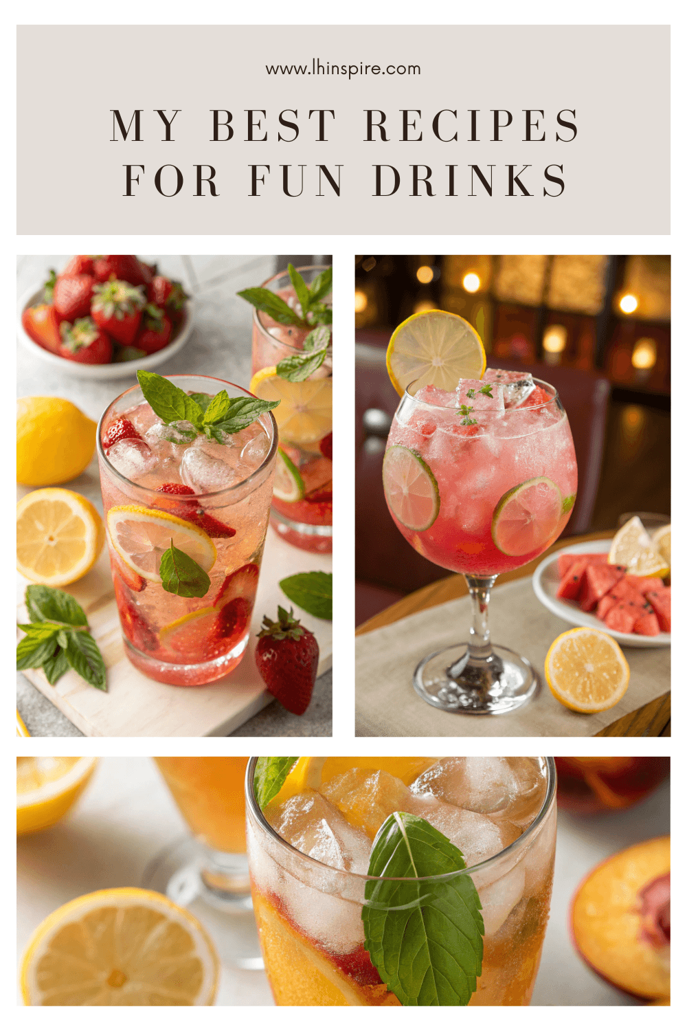 Fun & Refreshing Summer Drinks for Easy Home Entertaining
