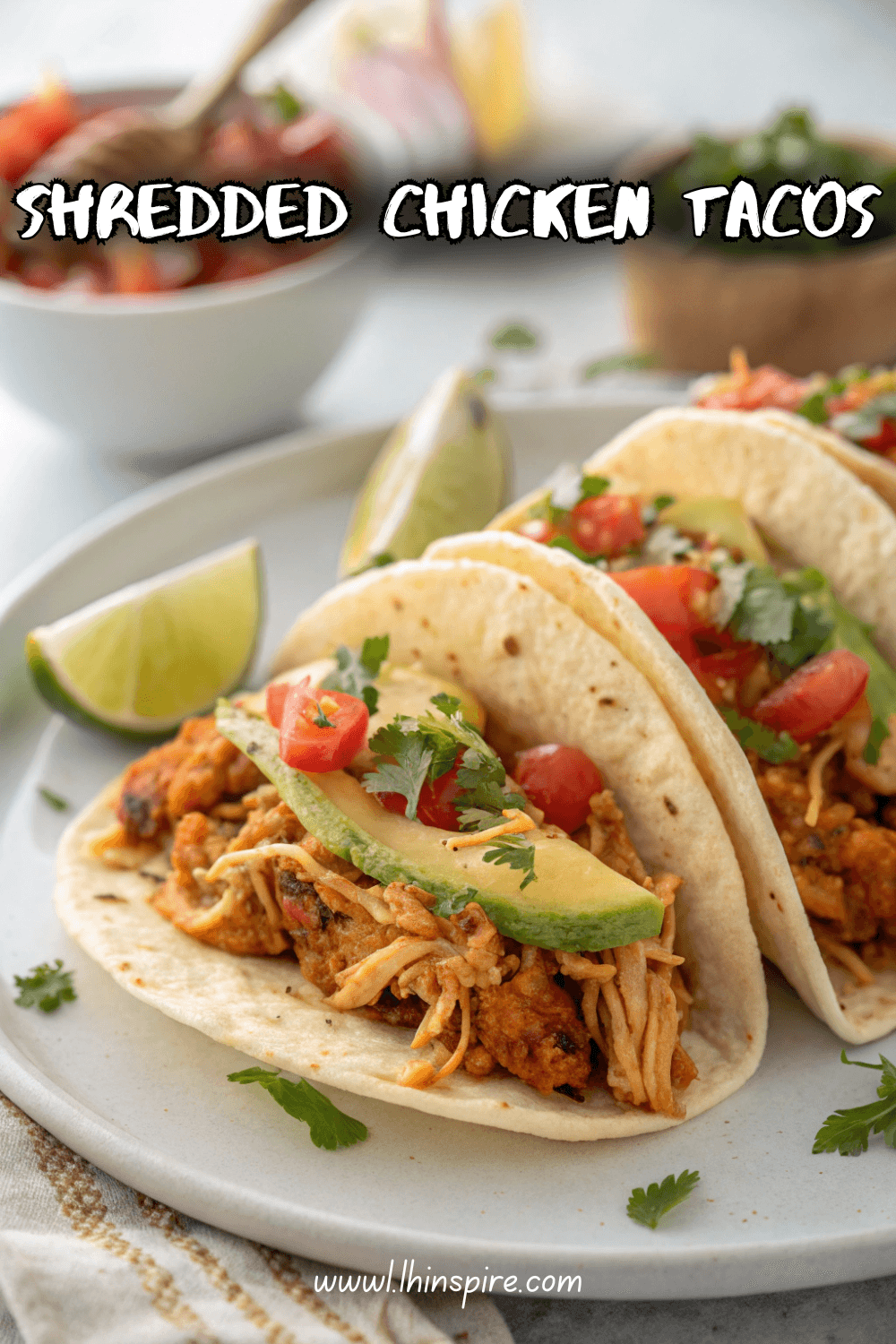 Savory Shredded Chicken Tacos Recipe