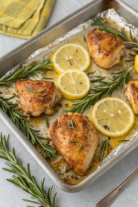 Sheet Pan Lemon Rosemary Chicken