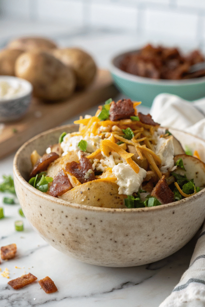 The Ultimate Loaded Baked Potato Salad