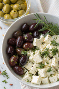Marinated Olives and Feta