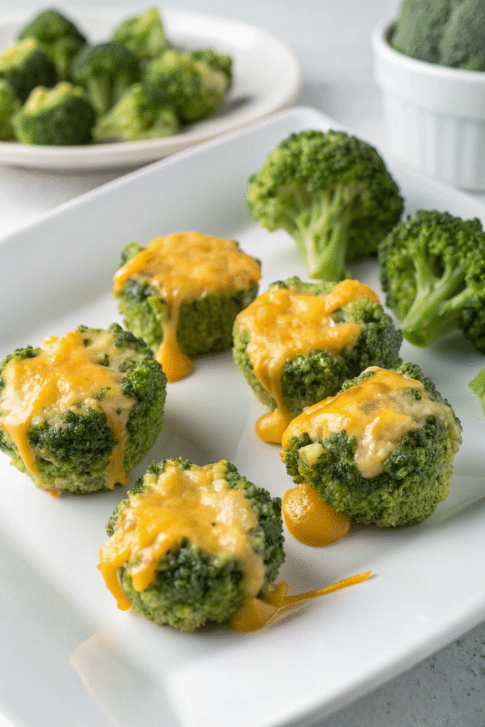 "Cheesy" Broccoli Bites