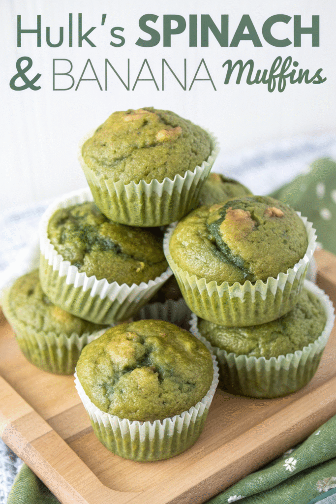 "Hulk" Spinach & Banana Muffins