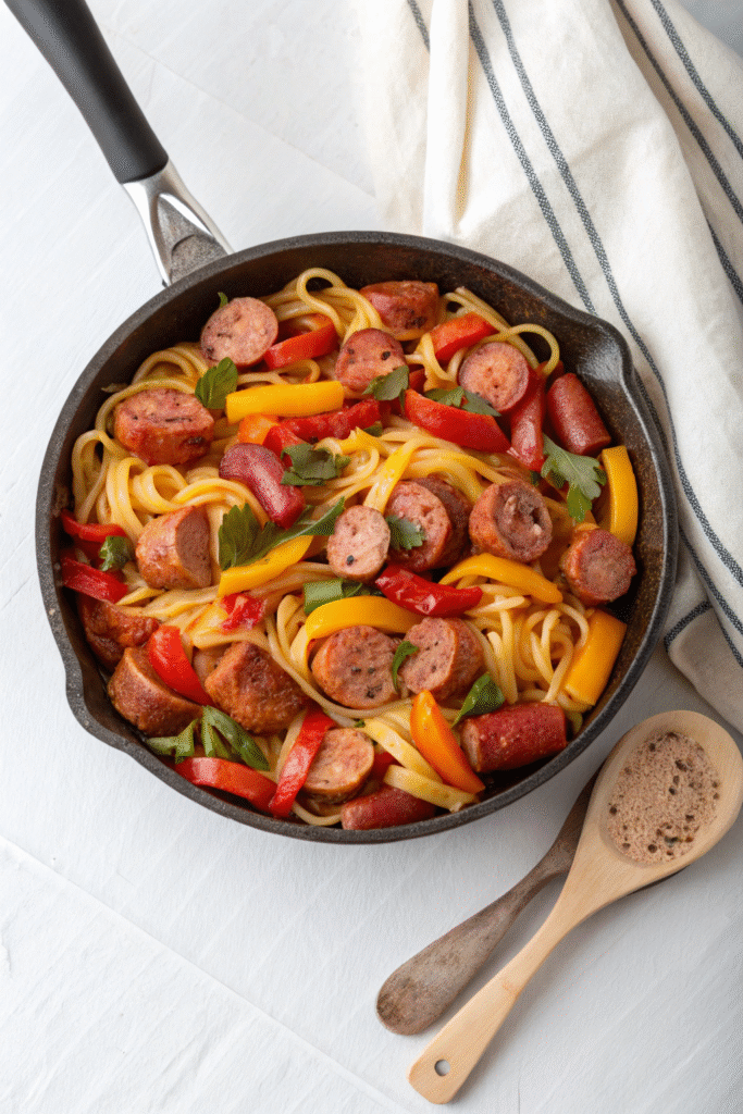 One-Pan Sausage & Bell Pepper Pasta