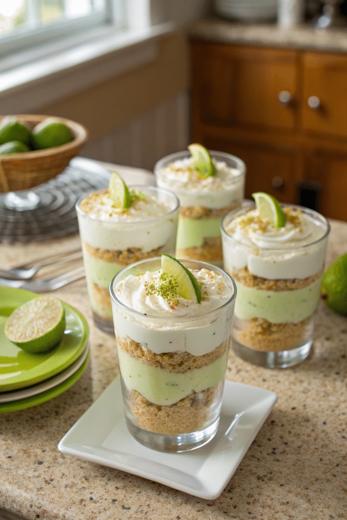 No-Bake Key Lime Pie Parfaits