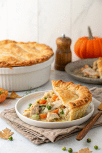 Chicken Pot Pie with Puff Pastry