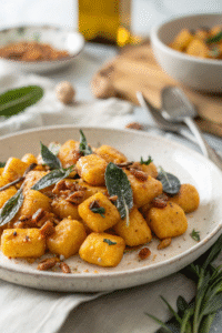 Sweet Potato Gnocchi with Brown Butter and Sage