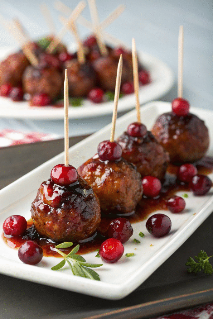 BBQ Cranberry Meatballs