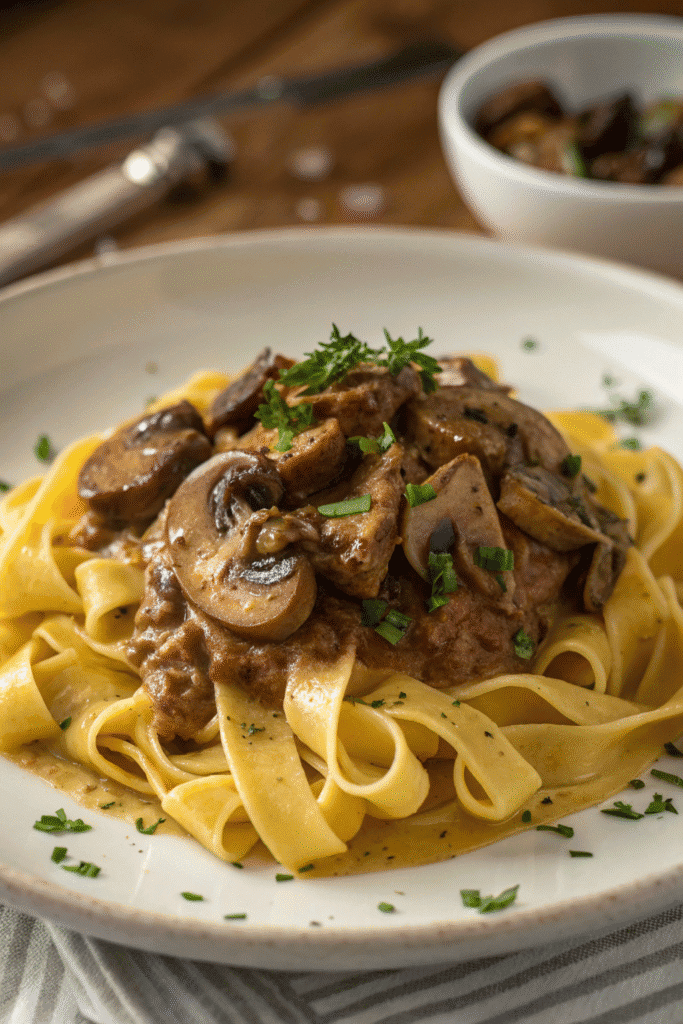 Mushroom Stroganoff