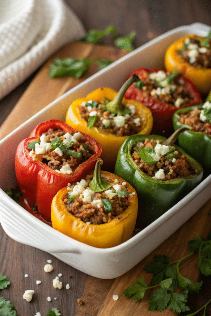 Autumn Stuffed Bell Peppers