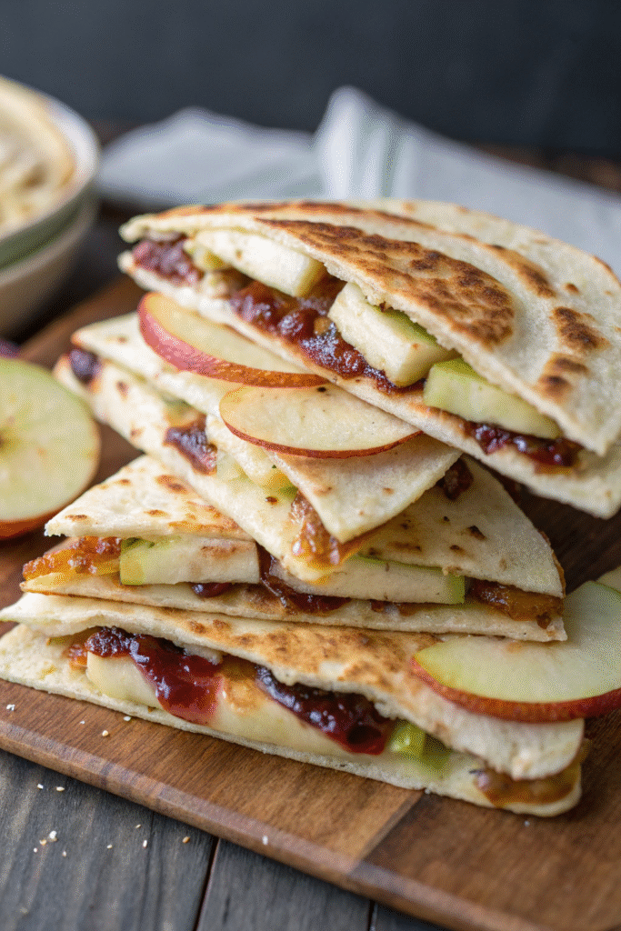 Crispy Apple & Brie Quesadillas