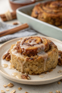 Cinnamon Roll Baked Oatmeal