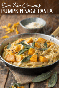 One-Pan Creamy Pumpkin Sage Pasta (30 Minutes to Fall in Love)